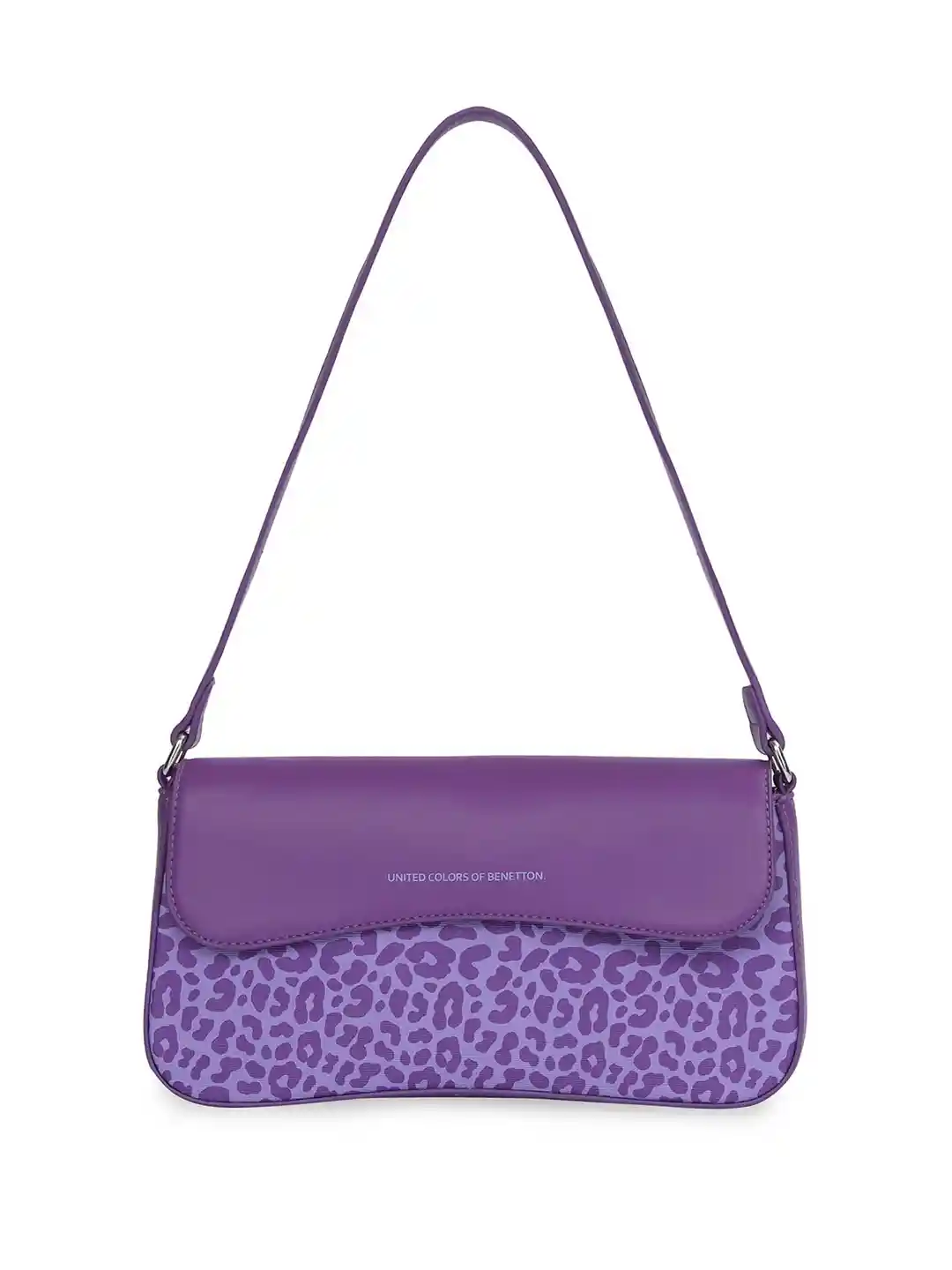Buy United Colors of Benetton Animal Printed Baguette Shoulder Bag