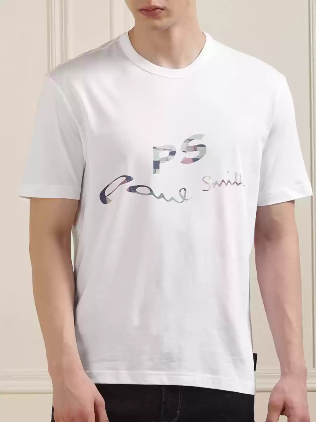 【関税・送料込み】PS BY PAUL SMITH Men T Shirts PS Paul Smith Men's Cotton Zebra Logo T-Shirt, Black