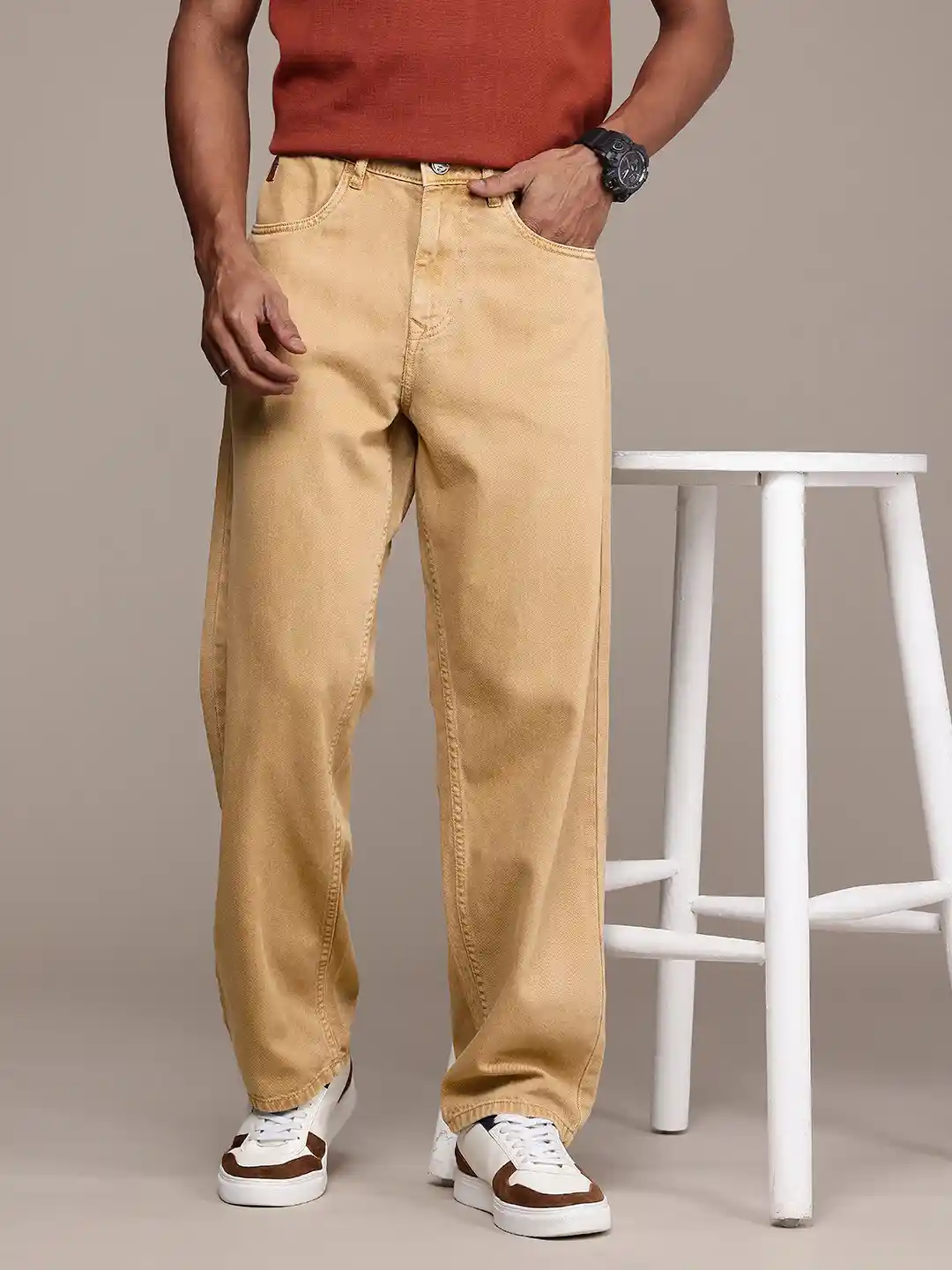 Buy WROGN Men Loose Fit Pure Cotton Jeans Jeans for Men 29554340