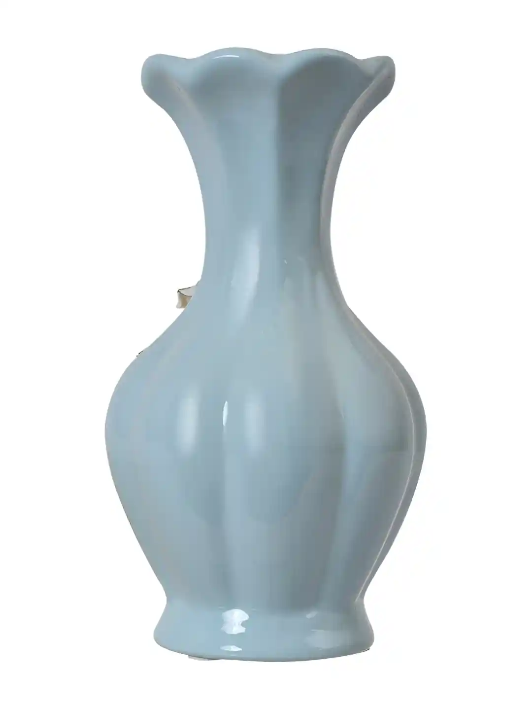  VASE MALJAKKO 160mm フラワーべース　ブルー Buy Aura Blue& White Ceramic Flower Vase - Vases for Unisex