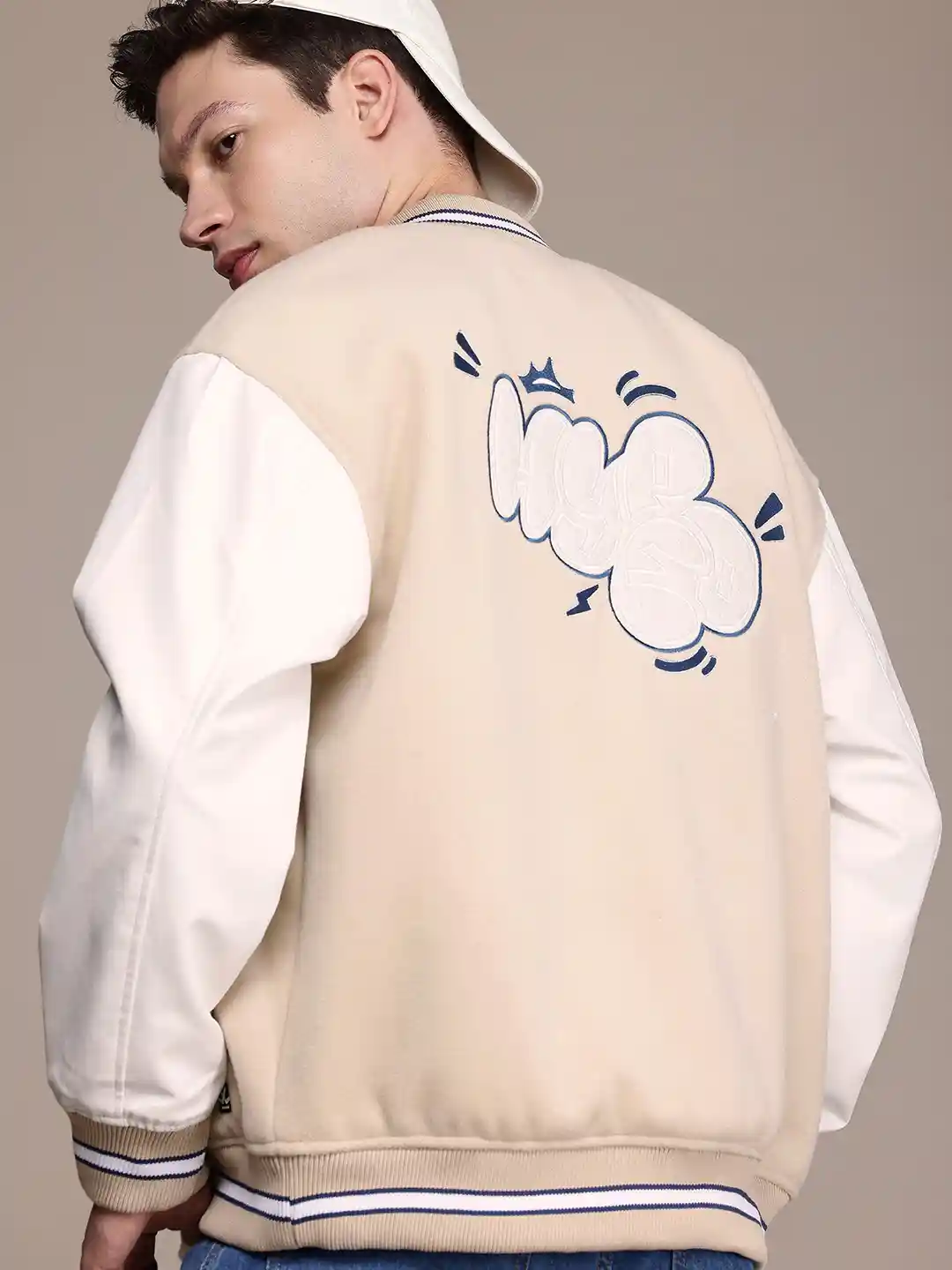 Buy WROGN Stand Collar Oversized Bomber Jacket Jackets for Men