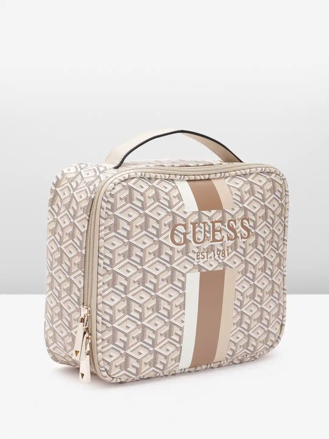 Buy GUESS Brand Logo Printed Cosmetic Organizer Case Makeup