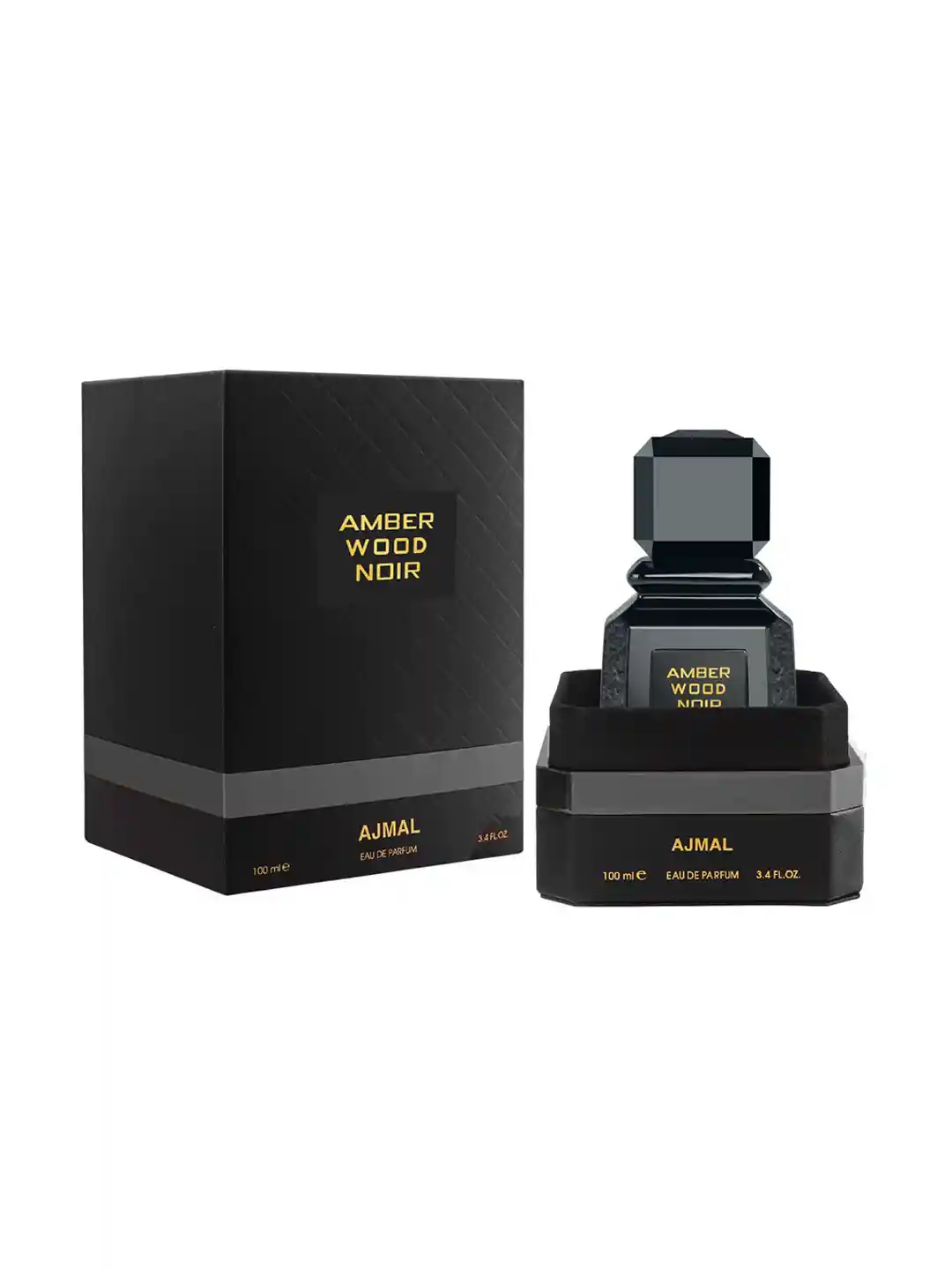 Buy Ajmal Amber Wood Noir Long Lasting Eau De Parfum 100 ml - Main Image