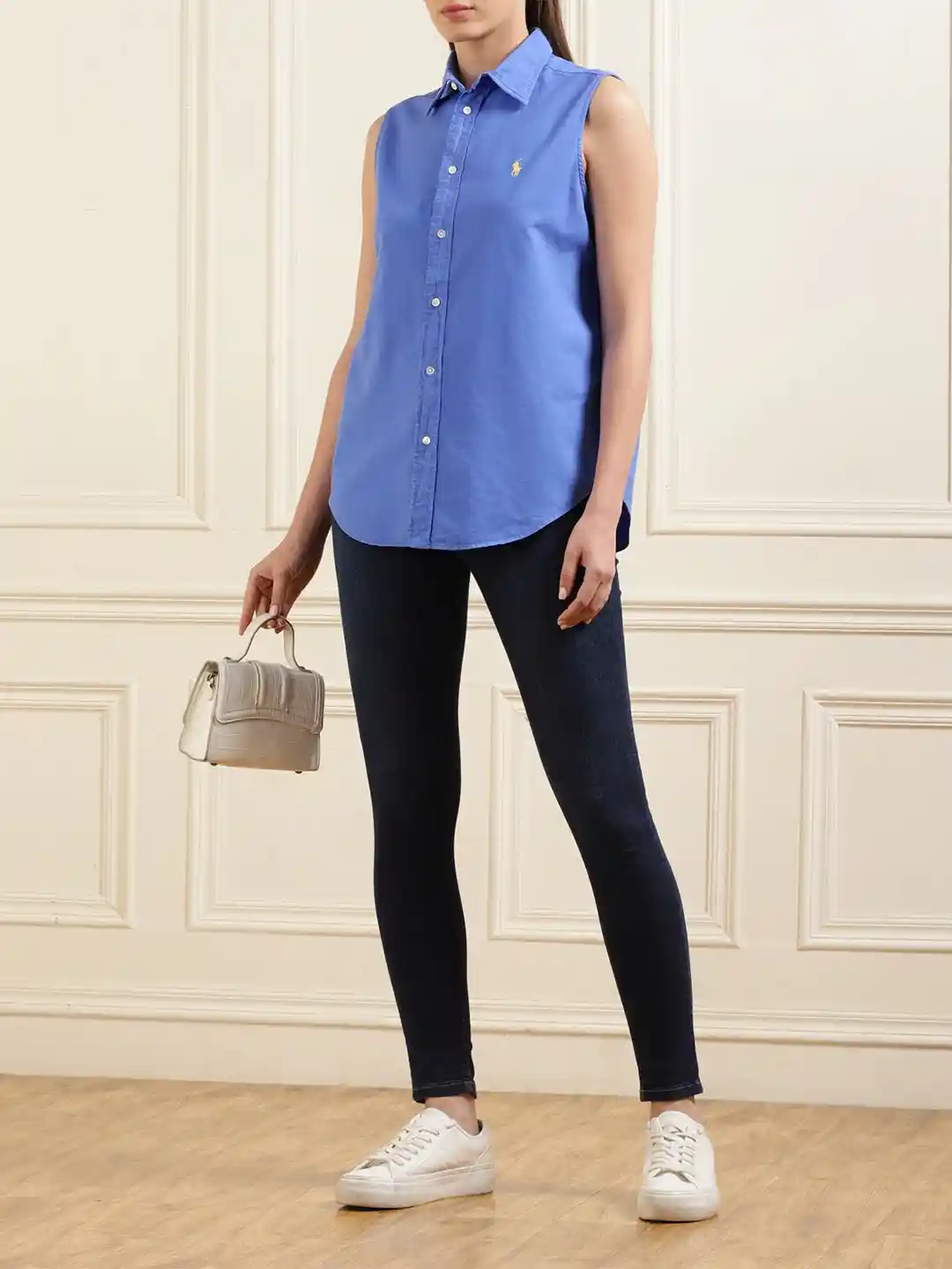 Buy Polo Ralph Lauren Cotton Sleeveless Oxford Shirt Shirts for