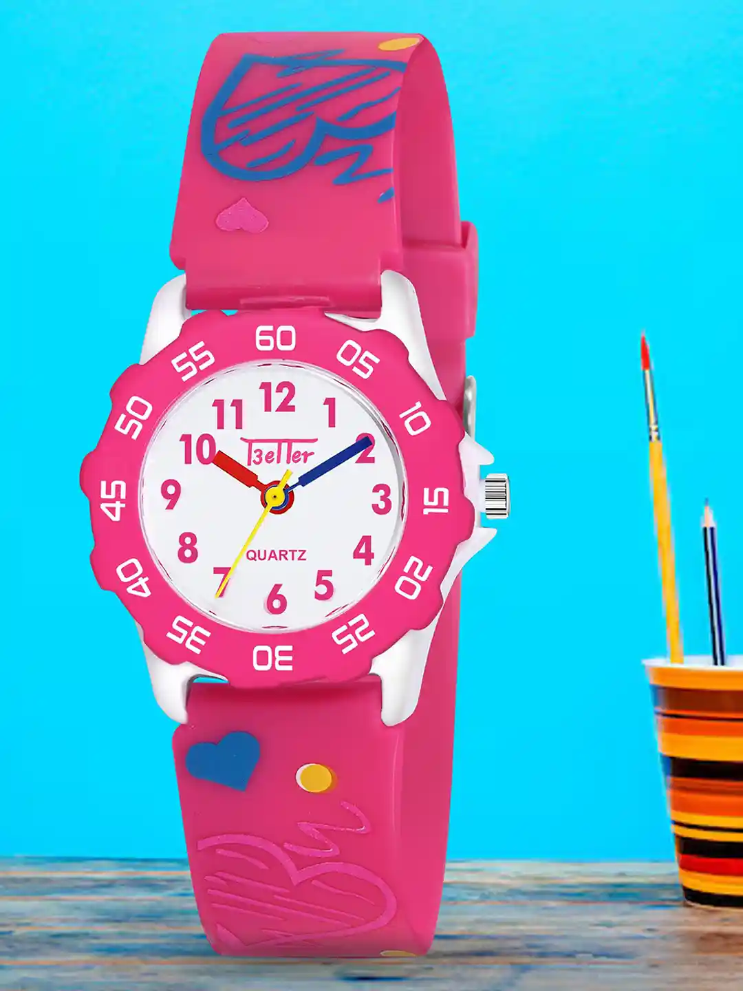YOUNG MISSION Girls Printed Dial Straps Analogue Watches Better Watch
