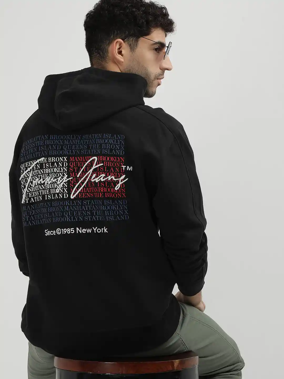 Buy Tommy Hilfiger Men Printed Hooded Sweatshirt Sweatshirts for