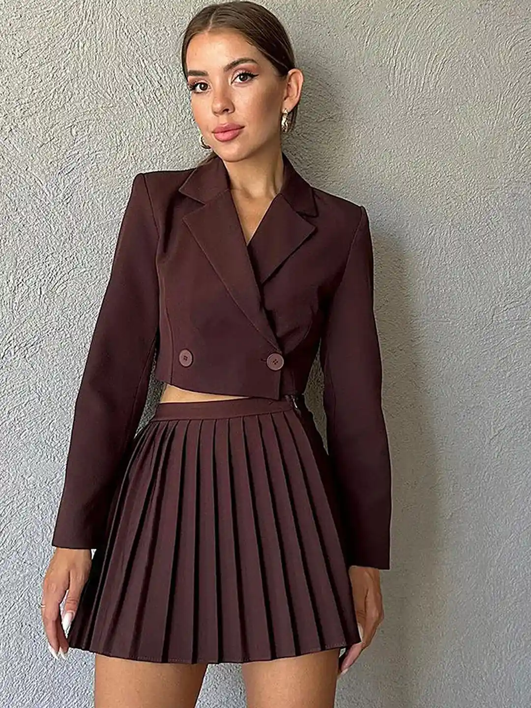 Jacket Skater Skirt Burgundy Miss Selfridge Quilted Faux Leather