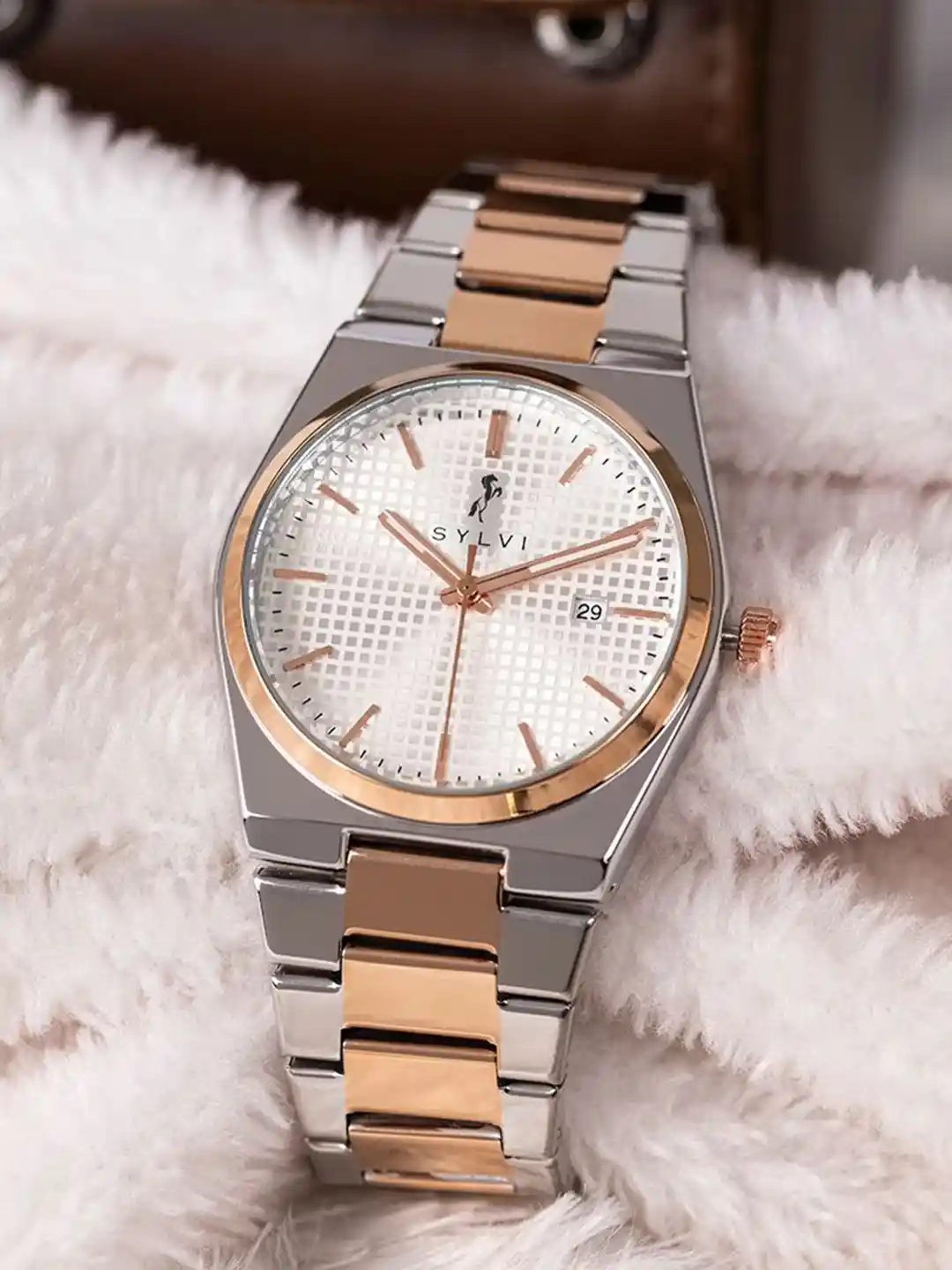 Sylvi Watch Best Analog Watches Brand Timegrapher Red SL Steel