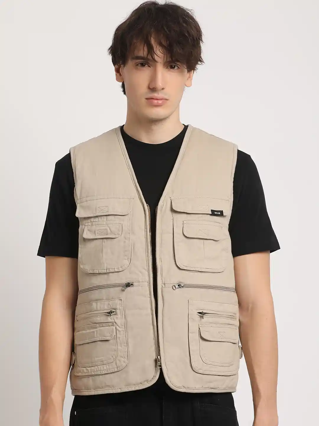 Buy THE BEAR HOUSE Men Solid Multi-Pocket Utility Cotton Tailored