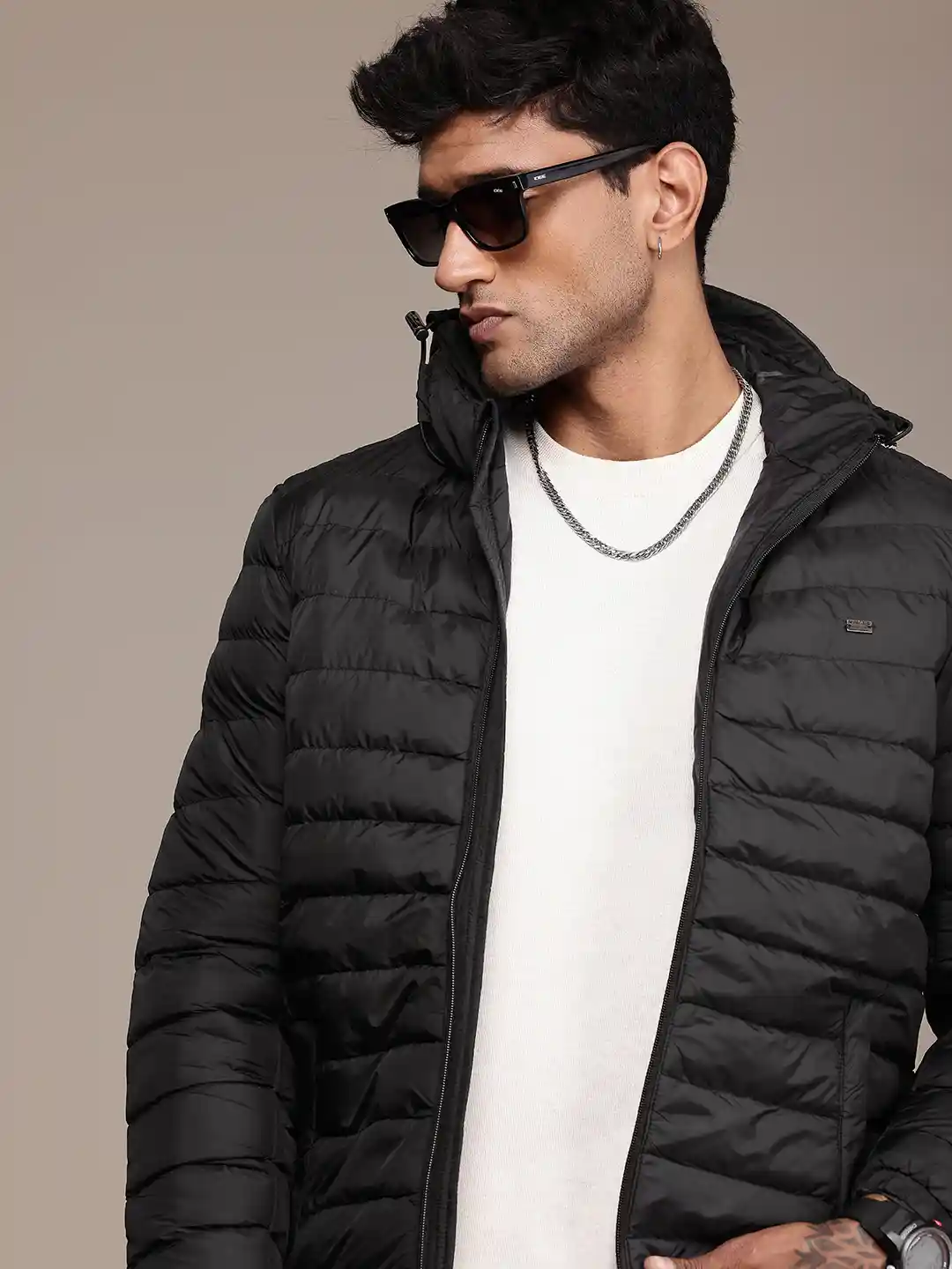 Buy The Roadster Life Hooded Padded Jacket Jackets for Men