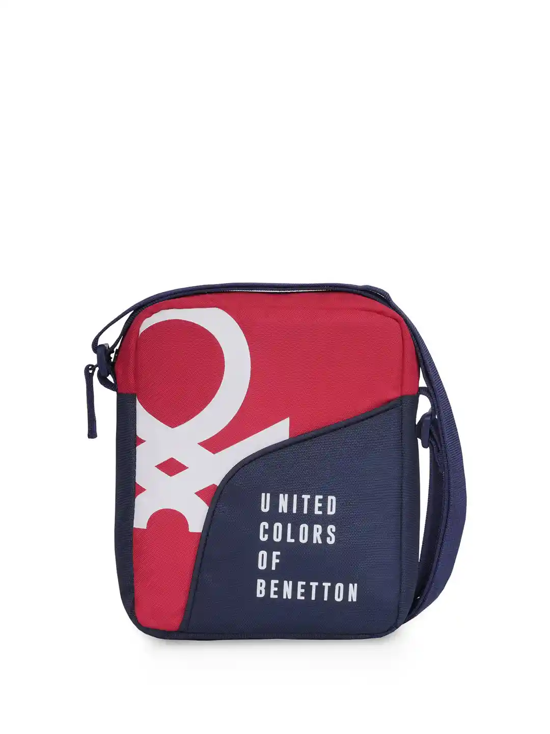 Buy United Colors of Benetton Unisex Printed Structured Sling Bag