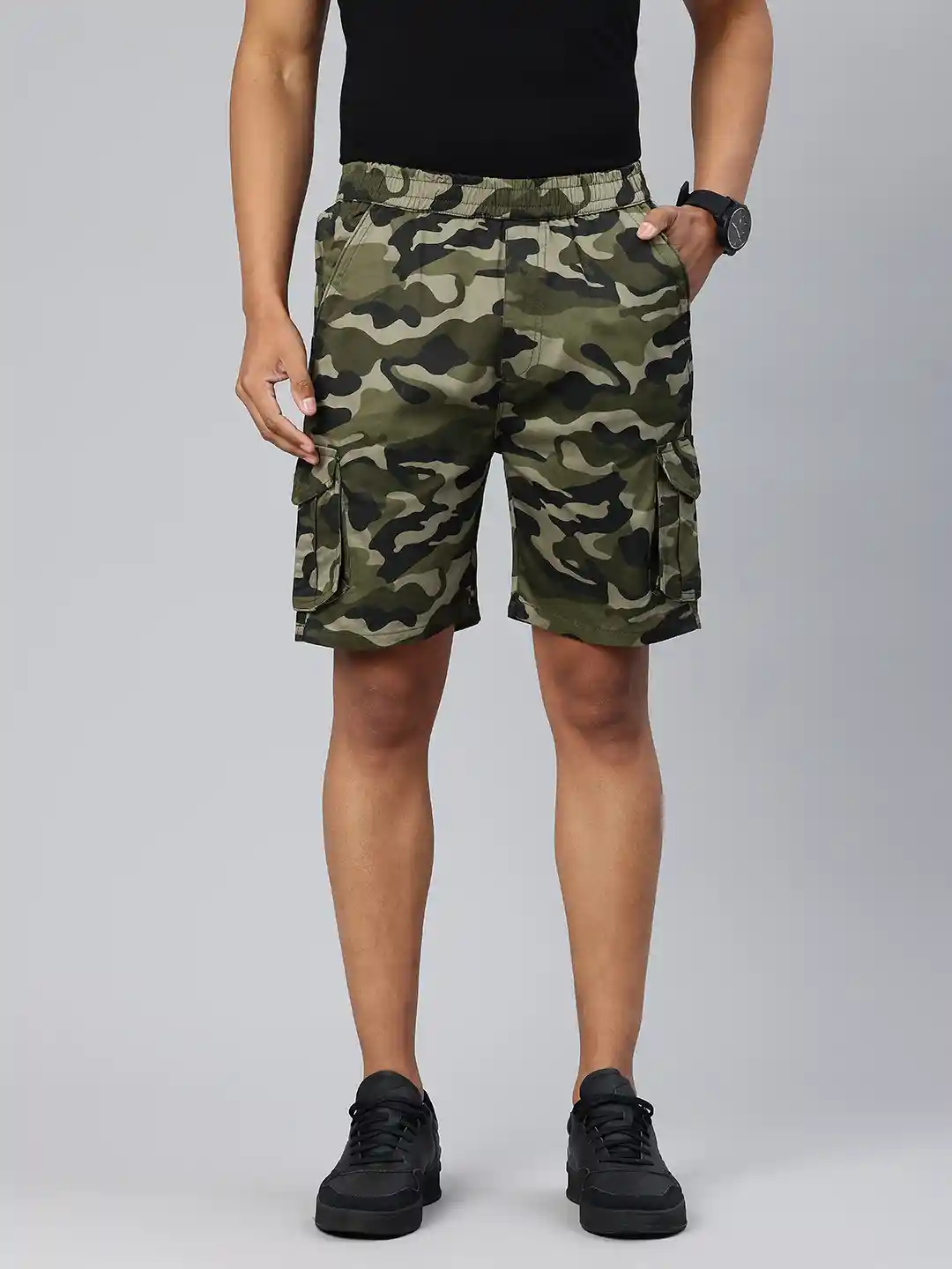 Buy ADBUCKS Men Camouflage Printed Cargo Shorts Shorts for Men - Main Image