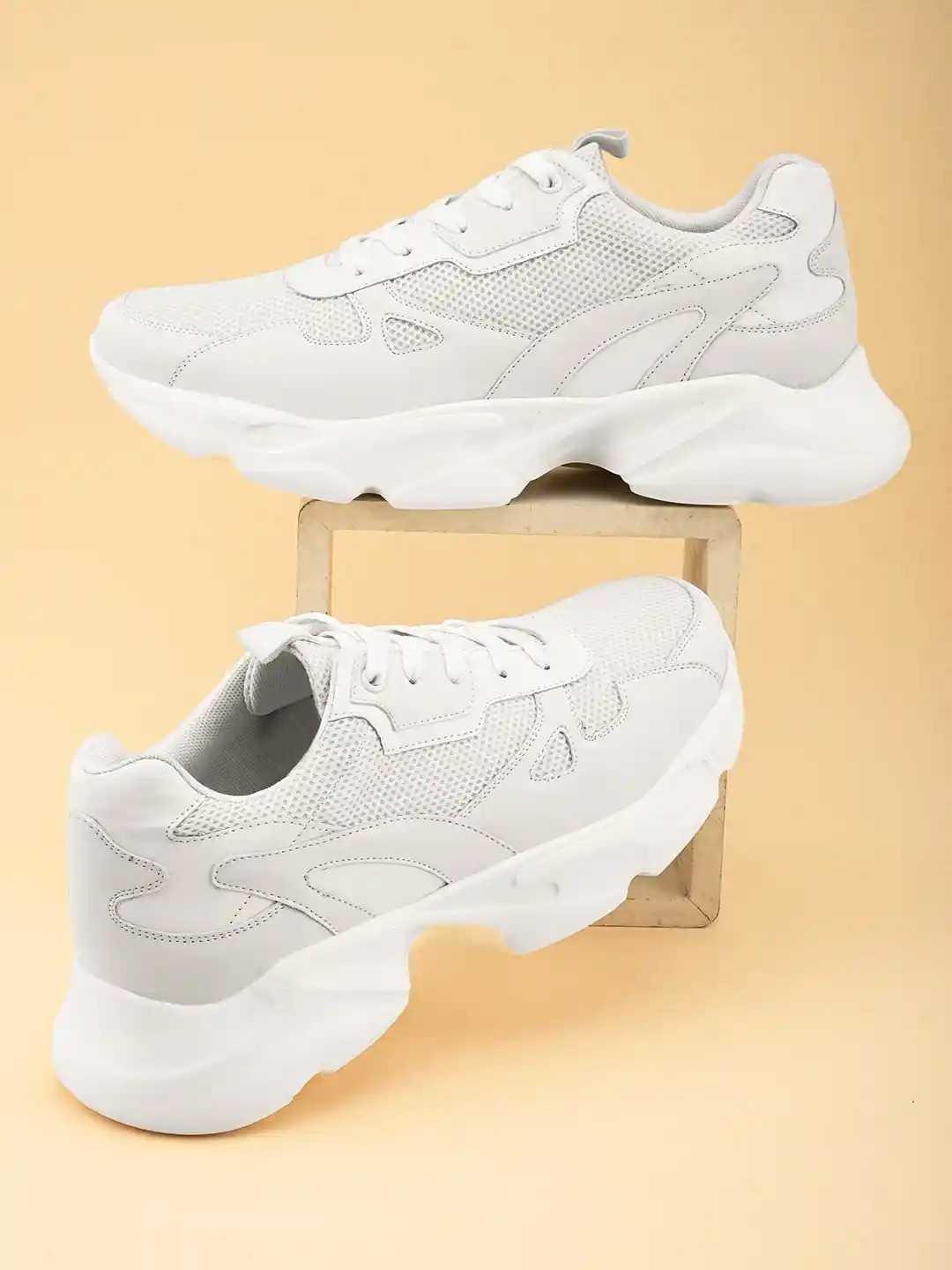 Buy HRX by Hrithik Roshan Men White URBAN CHUNKY Textured Sneakers