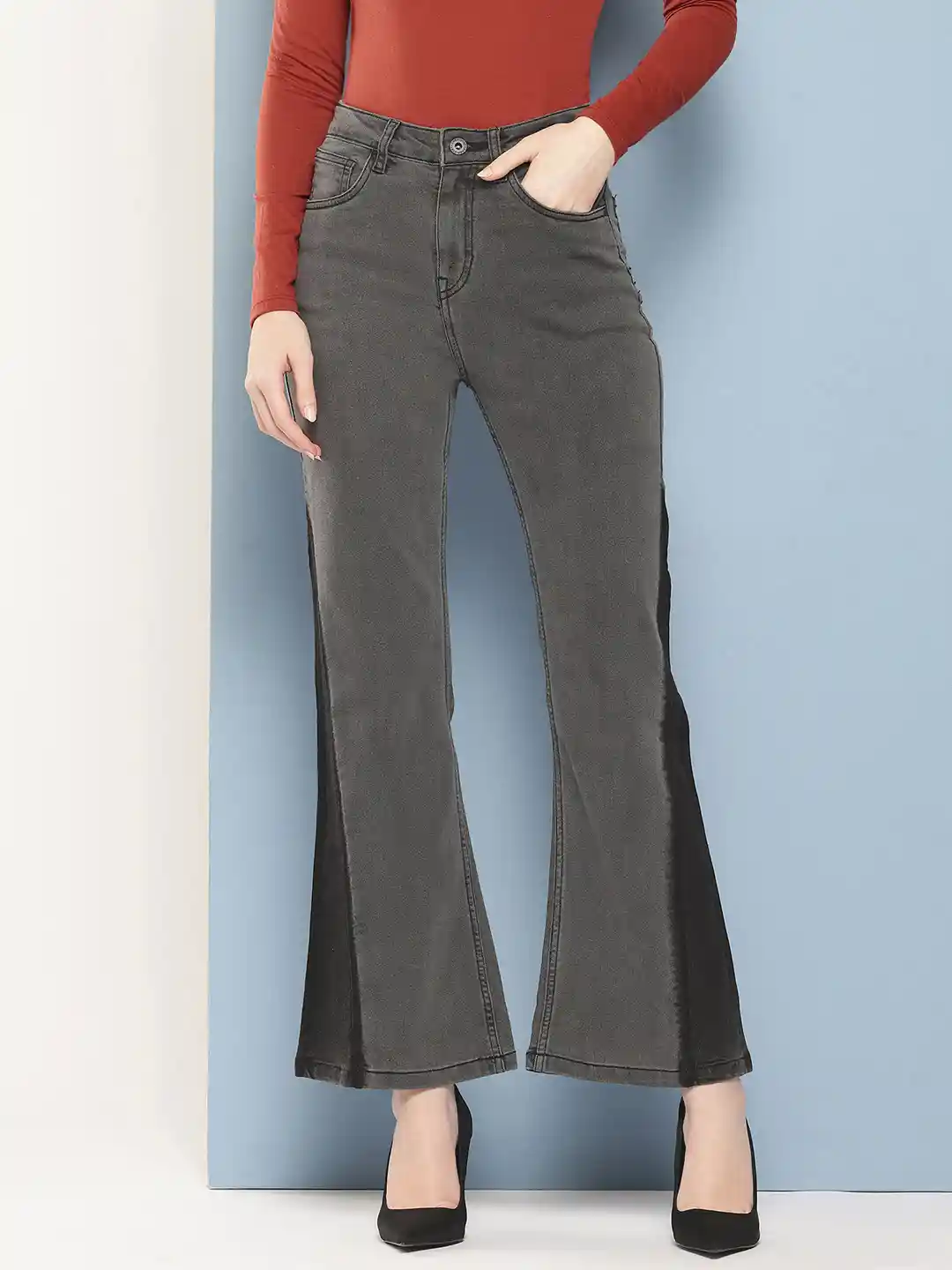 Chemistry Women High-Rise Stretchable Bootcut Jeans - Main Image