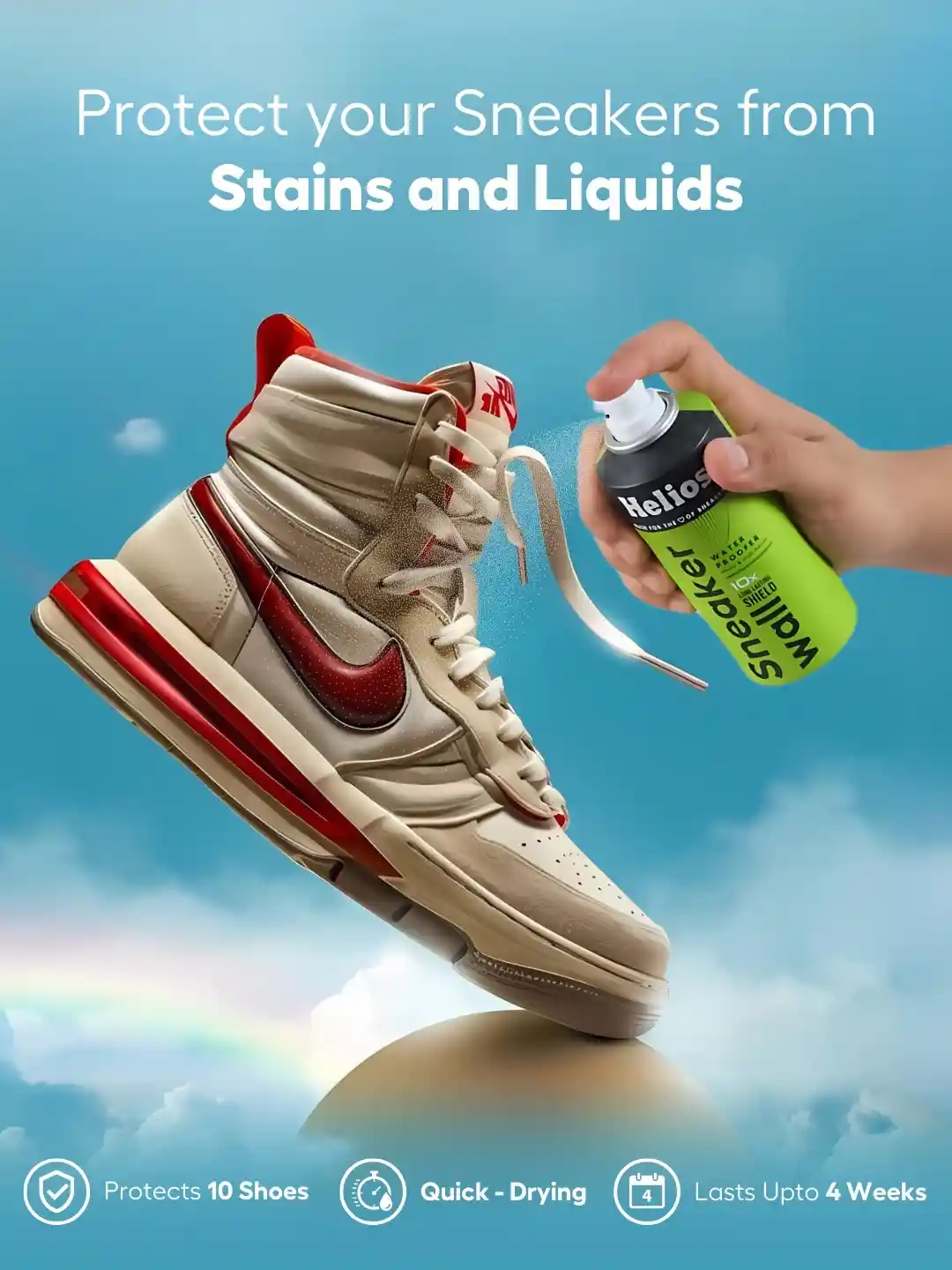 Buy Helios Sneaker Water Proofer Spray Shoe Care for Unisex