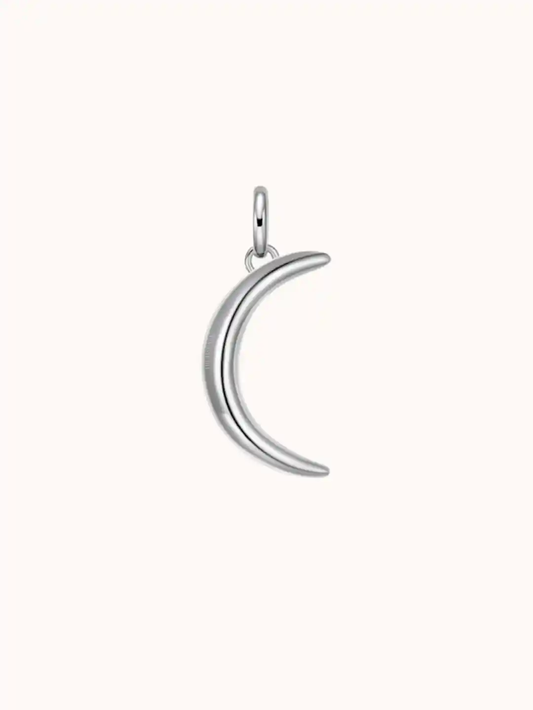 Buy HighSpark 925 Sterling Silver Glistening Crescent Moon Pendant