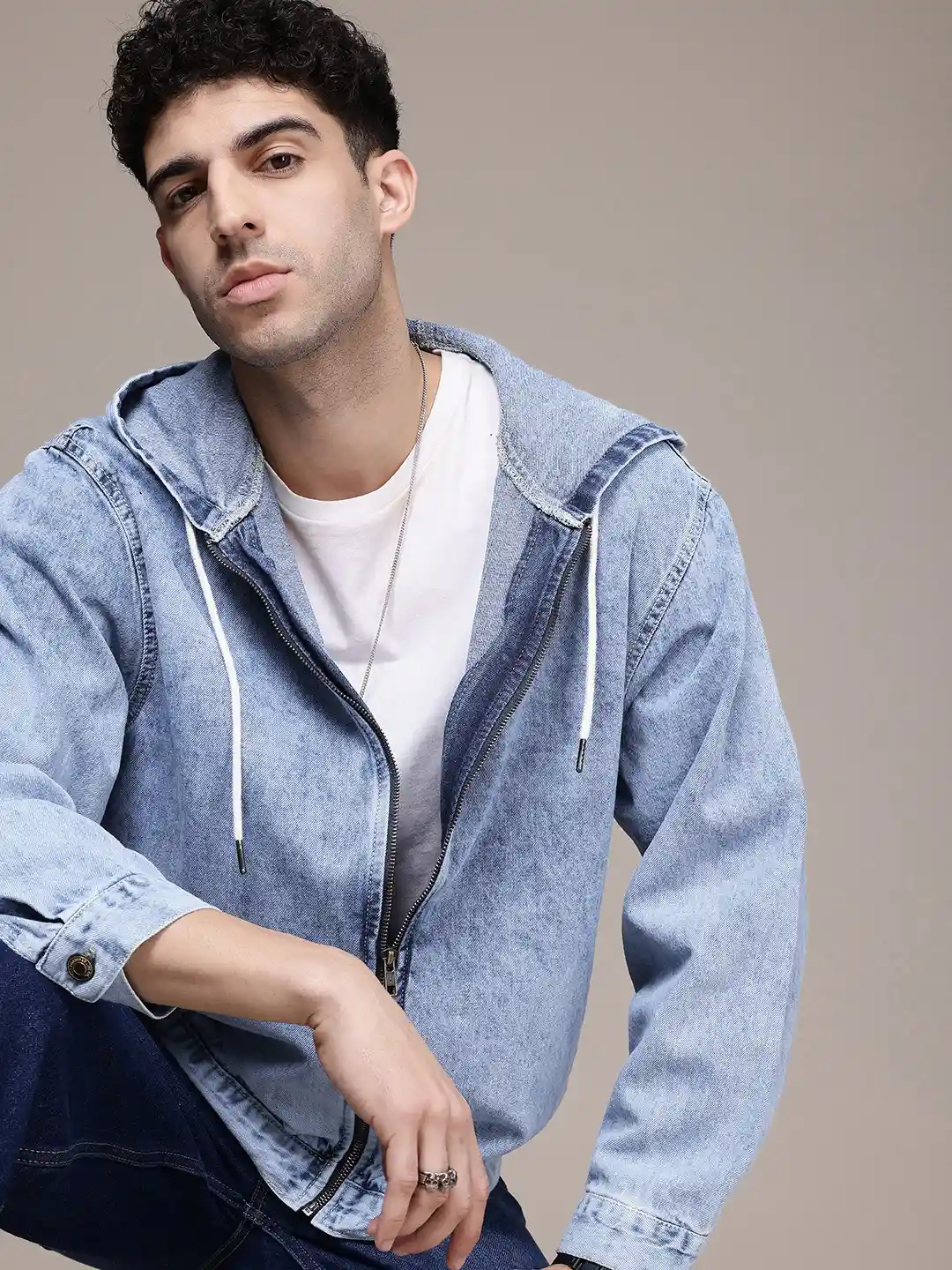 Buy The Roadster Life Co. Oversized Hooded Trucker Pure Cotton