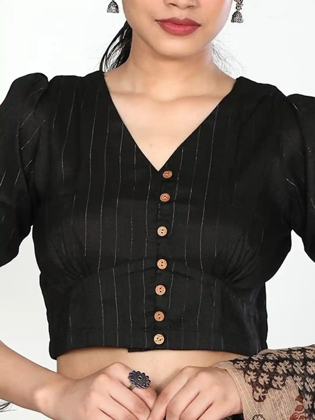 THE TOE Porto Puff Blouse 黒 M Porto Puff Blouse – THE TOÉ