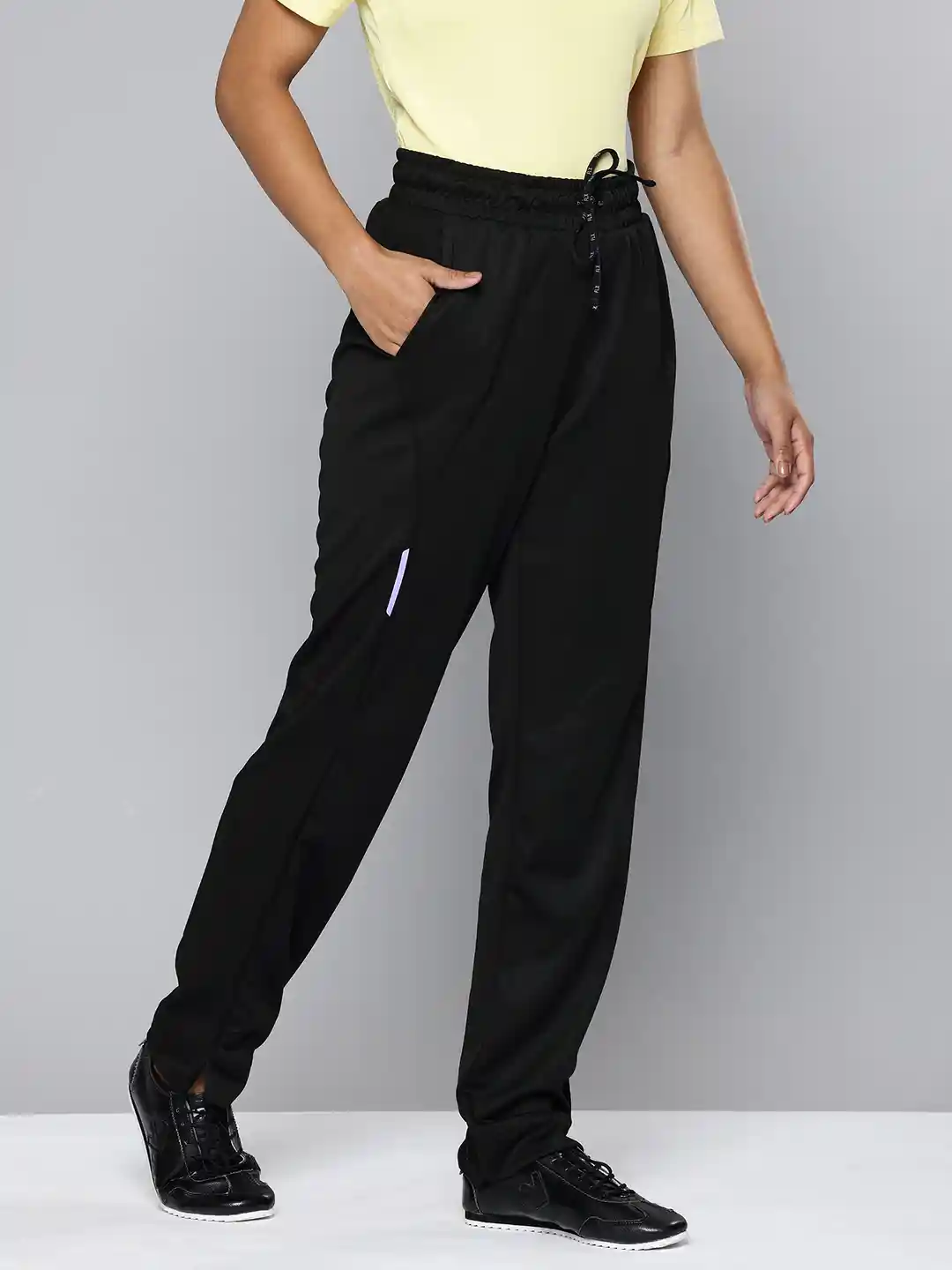 Buy Decathlon Women Black Straight Fit Quick Dry Cricket Track