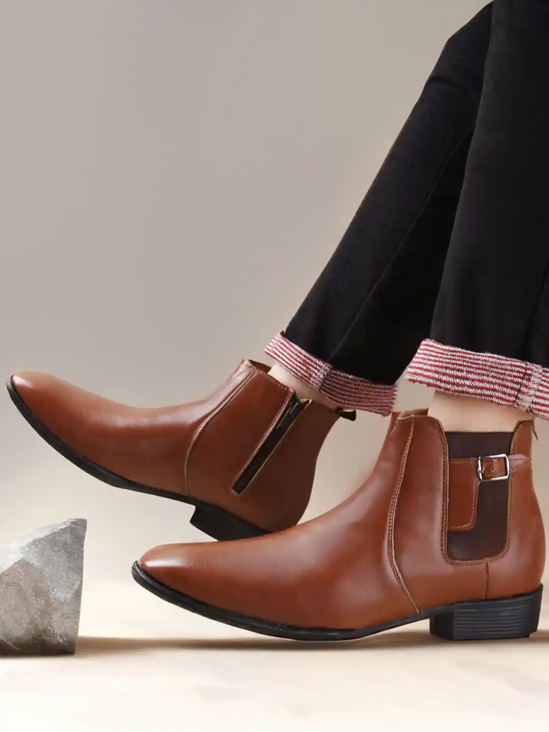 Bxxy Men Round Toe Chelsea Boots