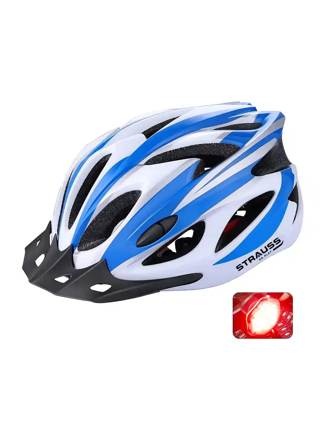Buy STRAUSS Adjustable Cycling Helmet with Detachable Visor