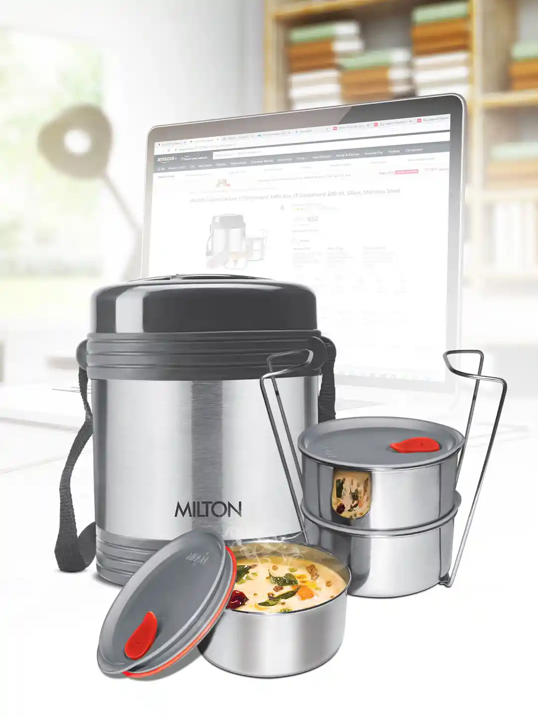 Buy Milton Legend Thermosteel Tiffin Box Containers 260 ml Each