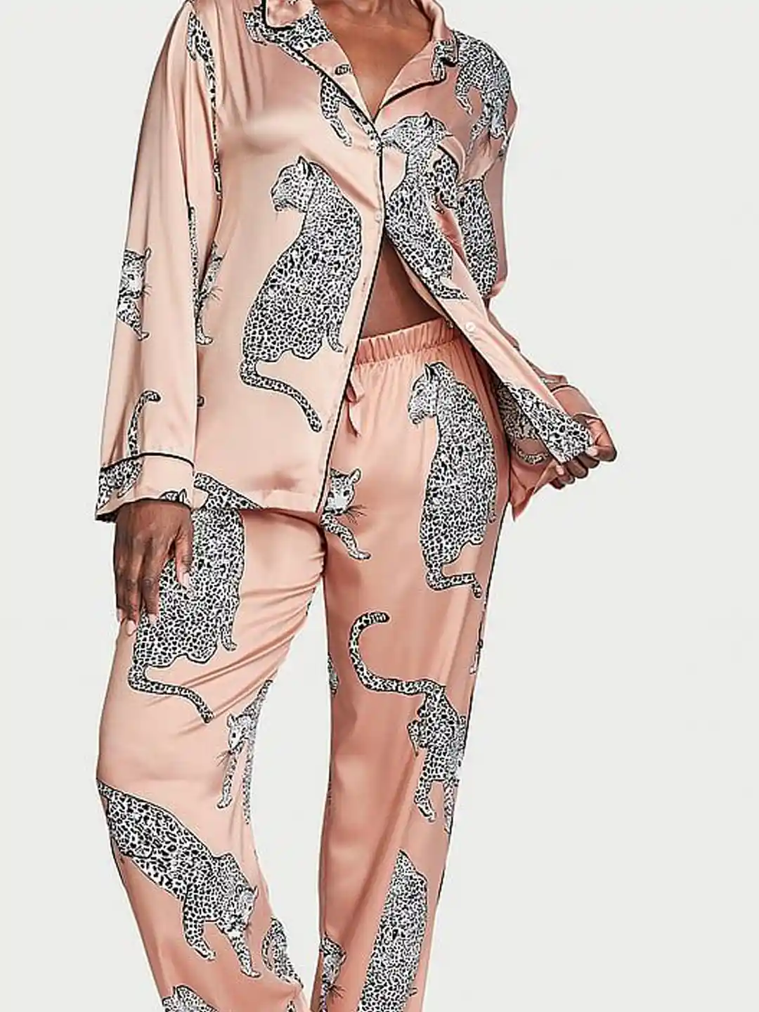 Leopard Print Silk Skirt Victoria Secret Vintage Silk Leopard