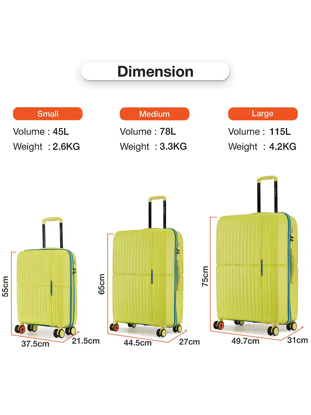 Buy Nasher Miles Springfield Polypropylene Cabin Green Trolley Bag