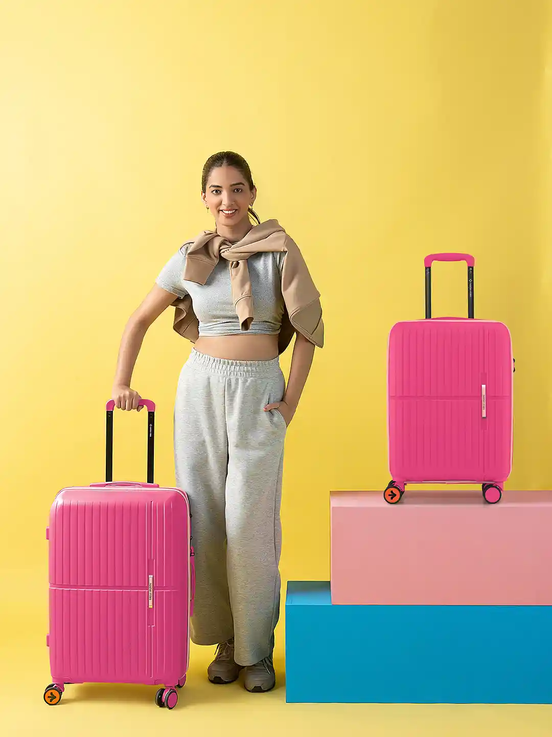 Buy Nasher Miles Springfield Polypropylene Small-Medium Pink