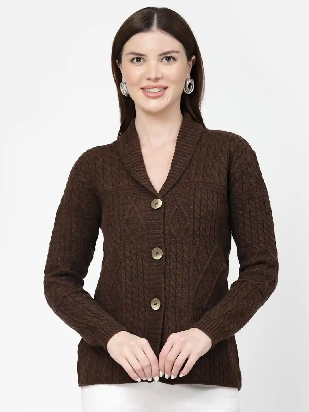 Buy Kalt Shawl Collar Long Sleeves Cardigan Sweater Sweaters for