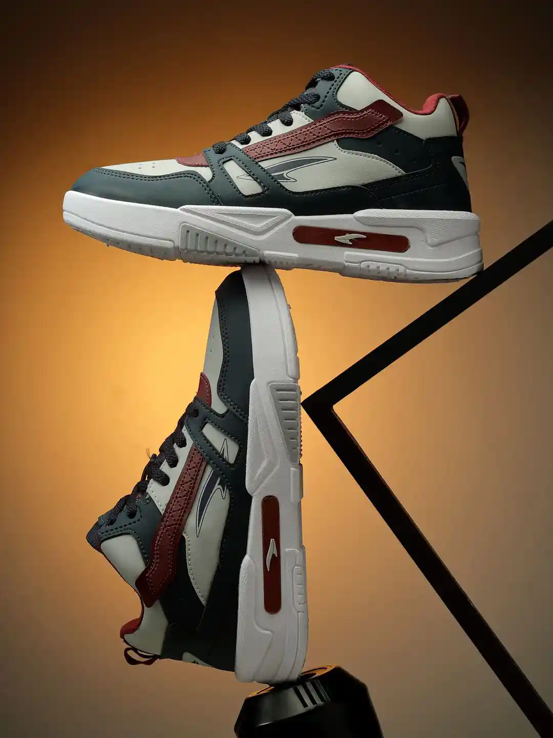 Buy ASIAN Men Colourblocked Round Toe Memory Foam Sneakers