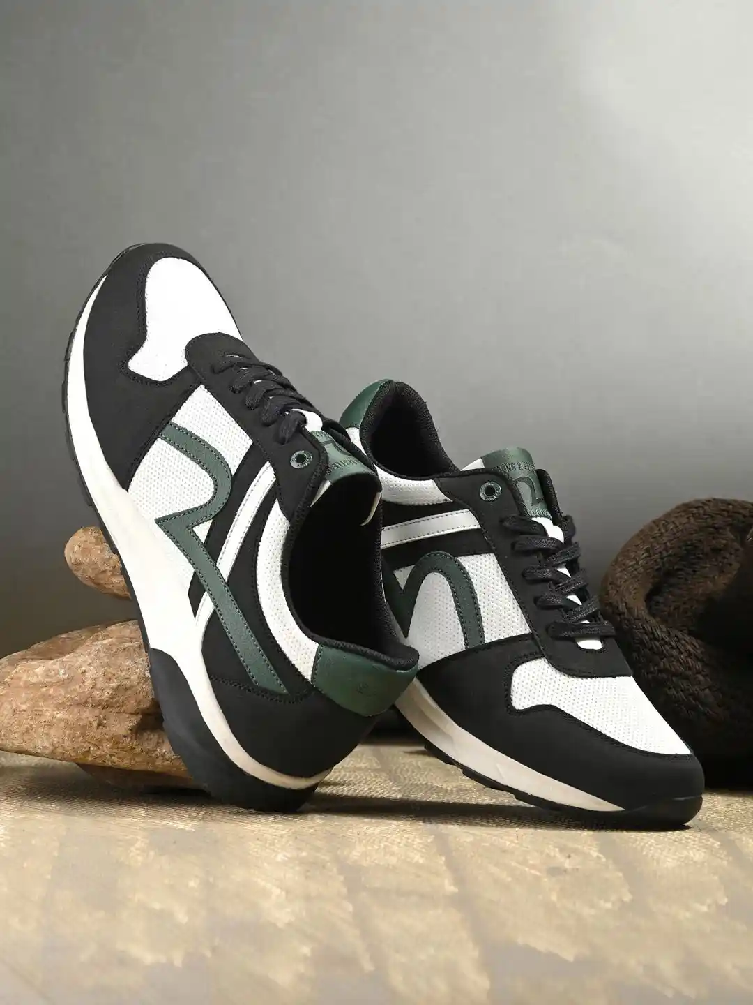 Buy SPYKAR Men Colourblocked PU Sneakers Casual Shoes for Men - Main Image