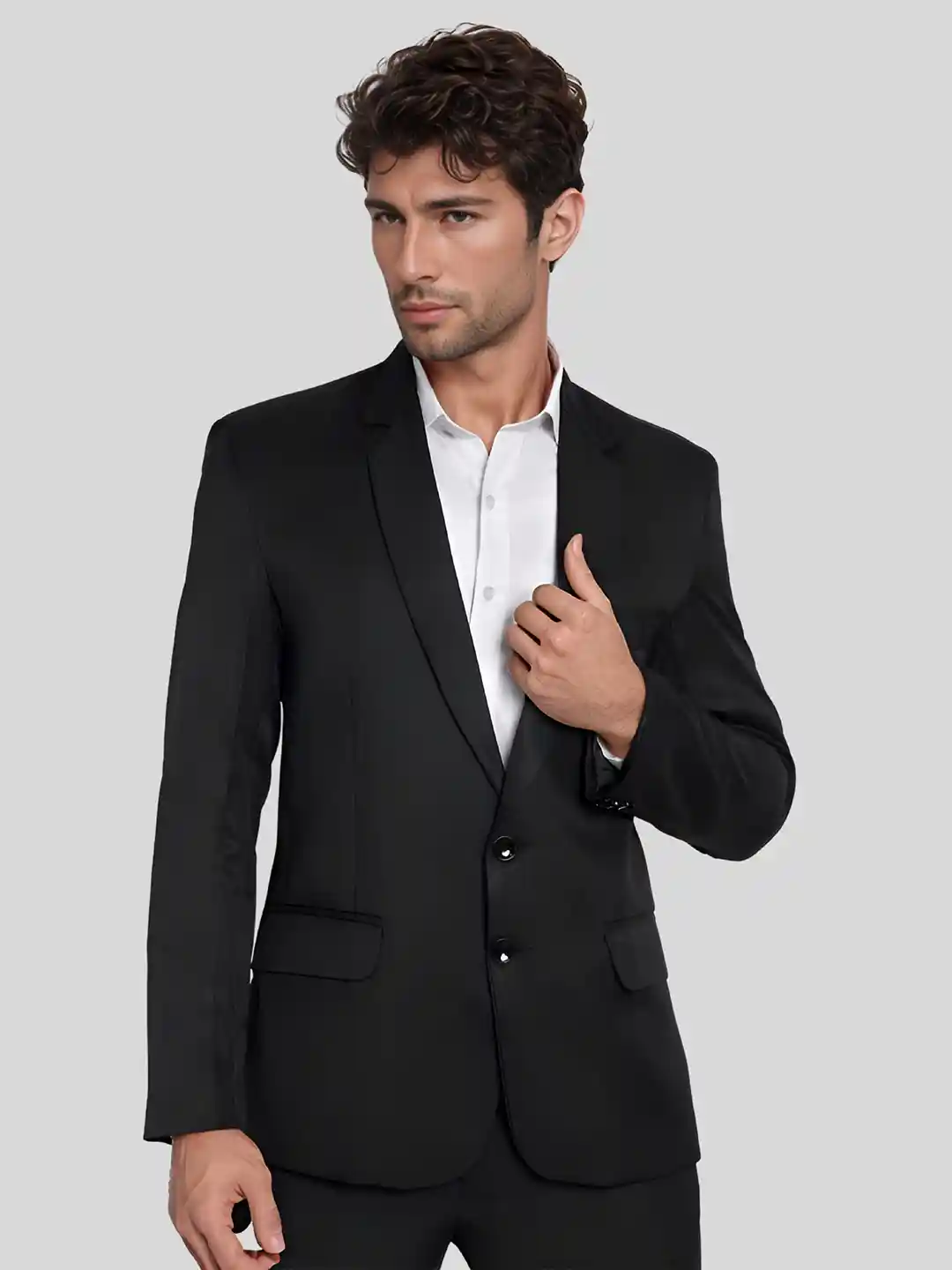 Men's Suits Black Single Breasted Formal Coat Dolce Gabbana