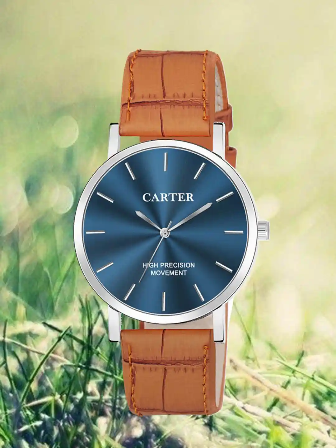 Sandy D Carter Men Dial Leather Straps Analogue Watch SDC24-116G-TN