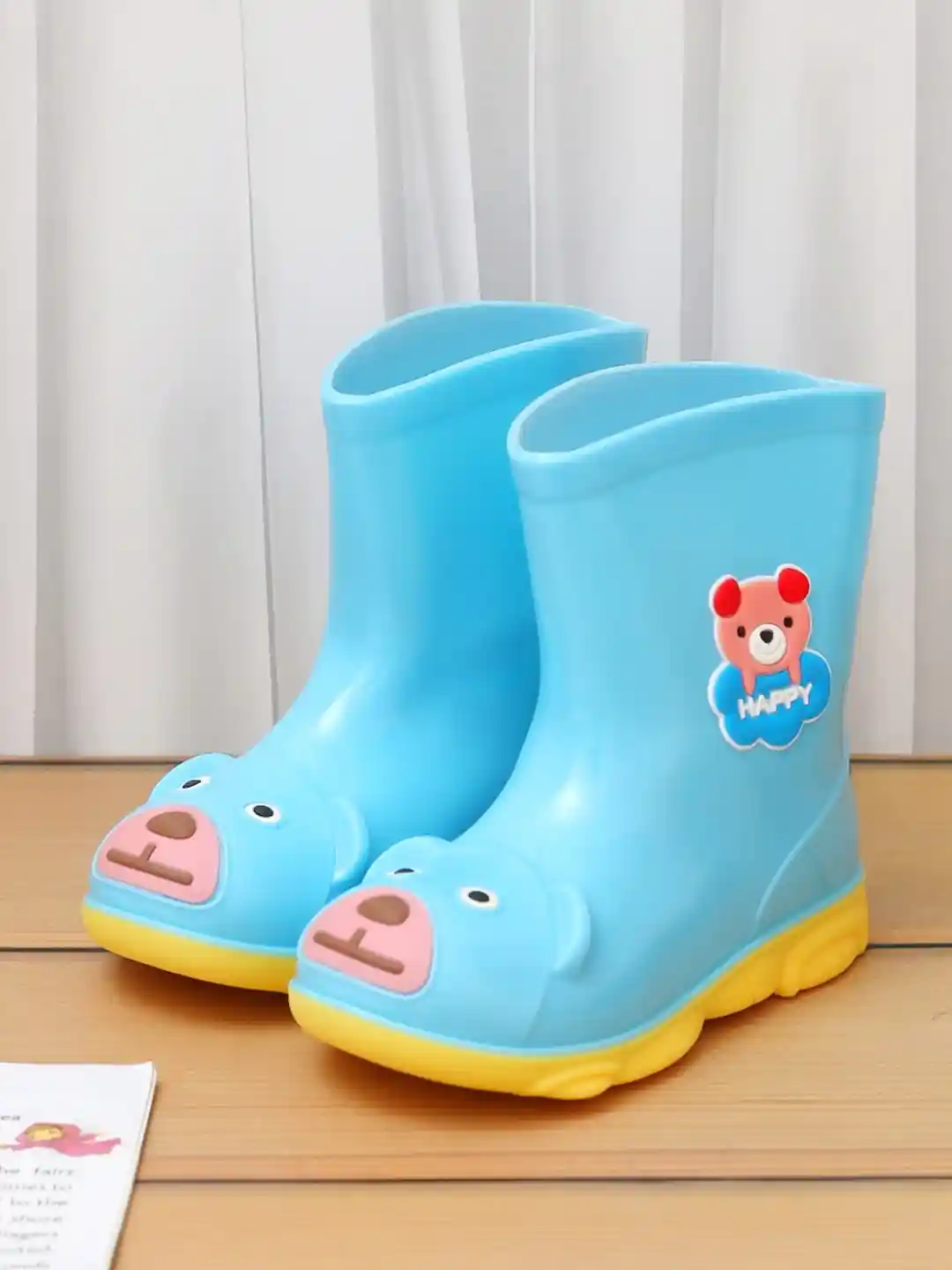 Buy Yellow Bee Boys Embellished High-Top Rain Boots Boots for