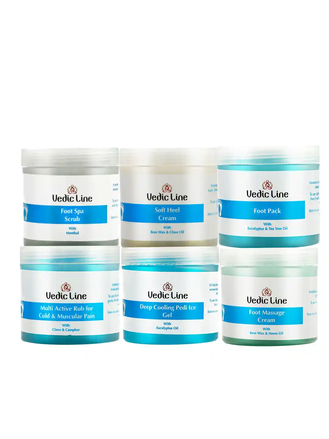 Buy Vedicline Foot Pack, Muscular Rub, Massage Cream, Ice Gel