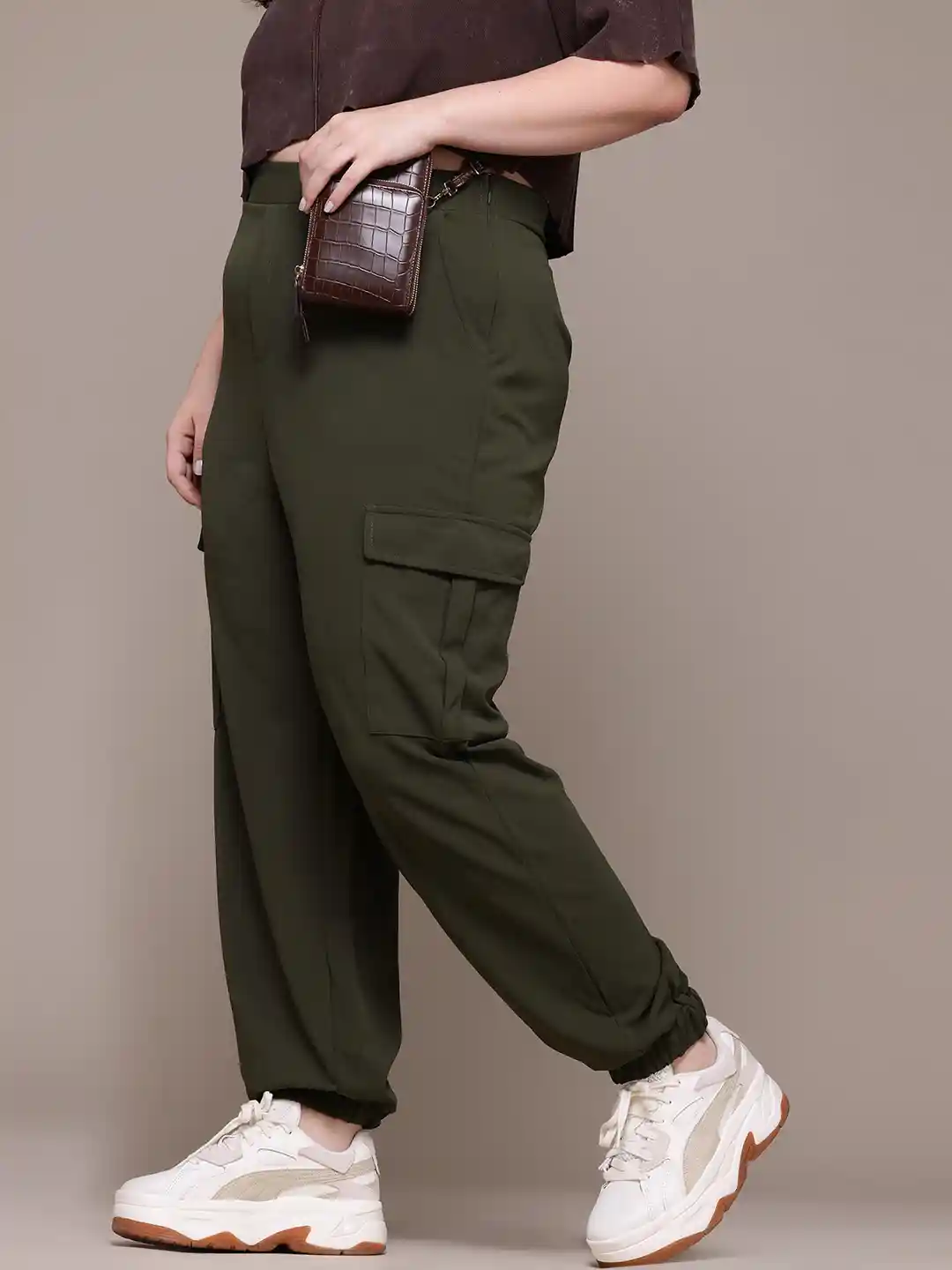 Roadster Green Cotton Joggers Top Myntra Women Joggers New Arrivals
