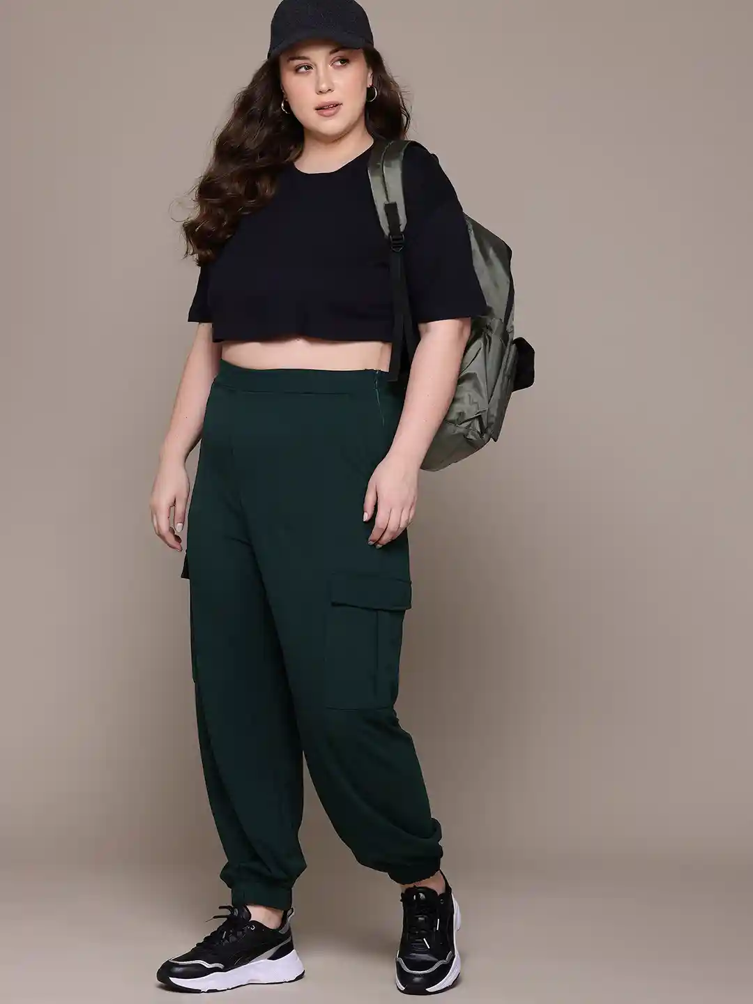 Buy The Roadster Lifestyle Women Plus Size Pleated Joggers