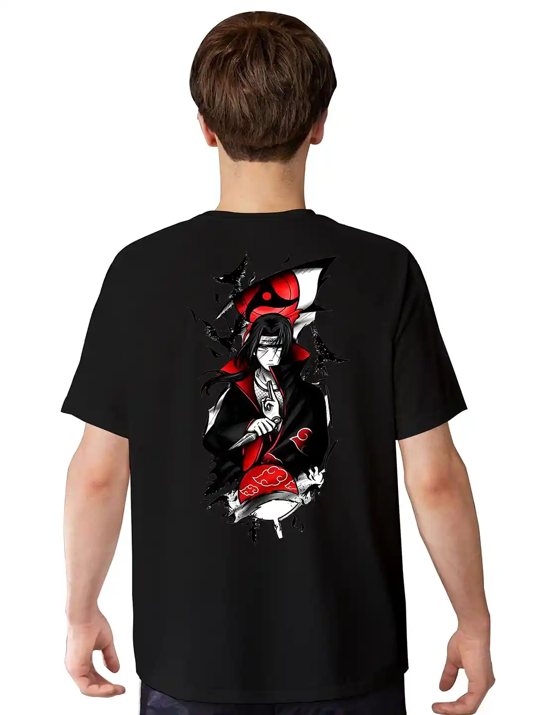 Buy BAESD Boys Graphic Itachi Uchiha Printed Round Neck Oversized