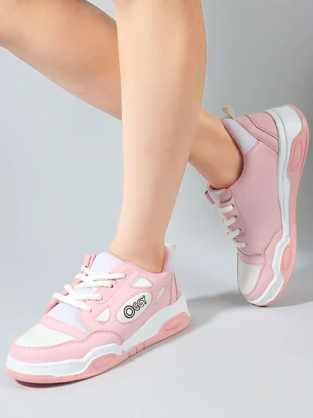 Buy The Roadster Lifestyle Pink Women Colourblocked Sneakers
