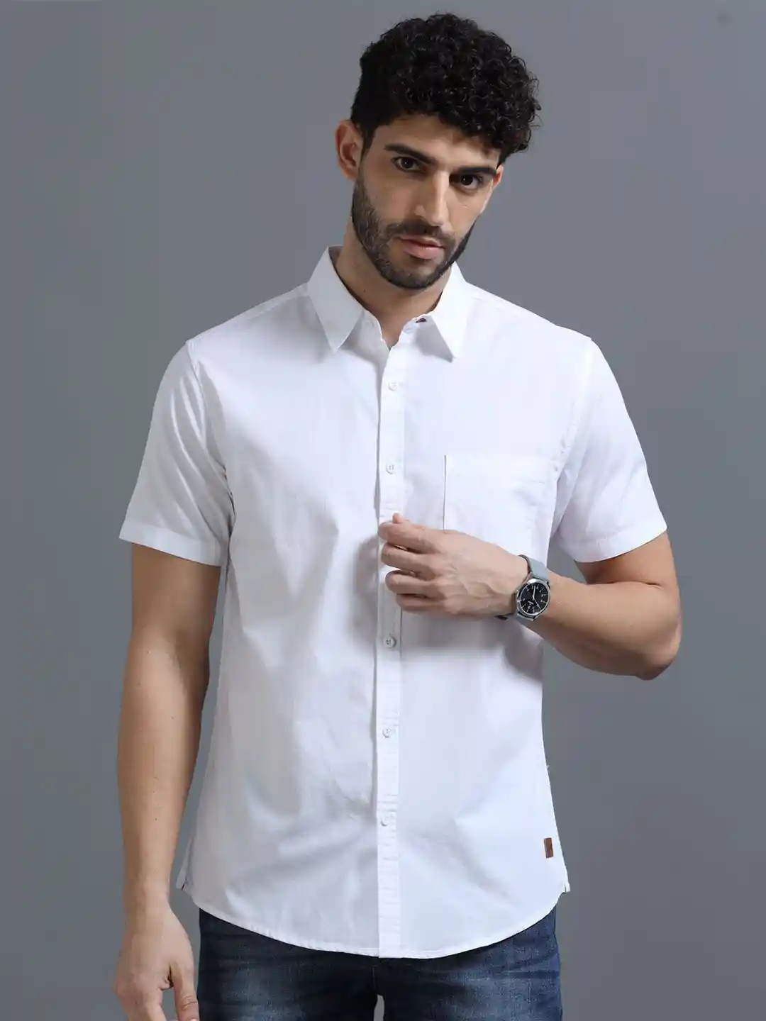 The Roadster Lifestyle Co Pure Cotton Half Sleeve Shirts