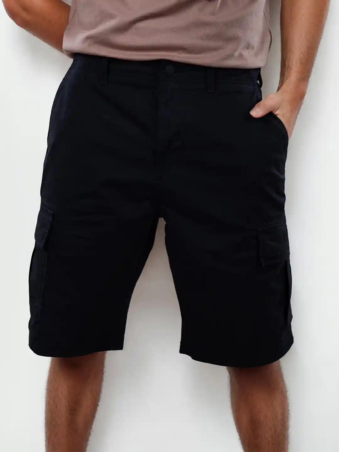 Buy Celio Men Regular Fit Mid-Rise Cargo Cotton Shorts Shorts