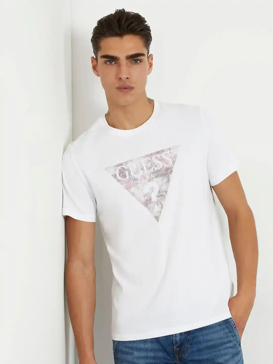 Buy GUESS Men Graphic Printed Slim Fit T-shirt Tshirts for Men