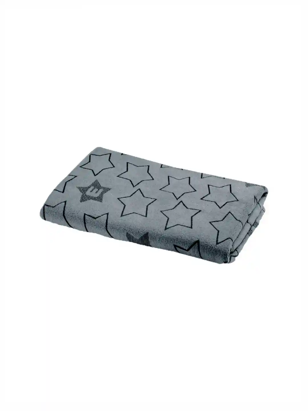 Buy FABINALIV Grey Geometric Printed 400 GSM Cotton Bath Towel