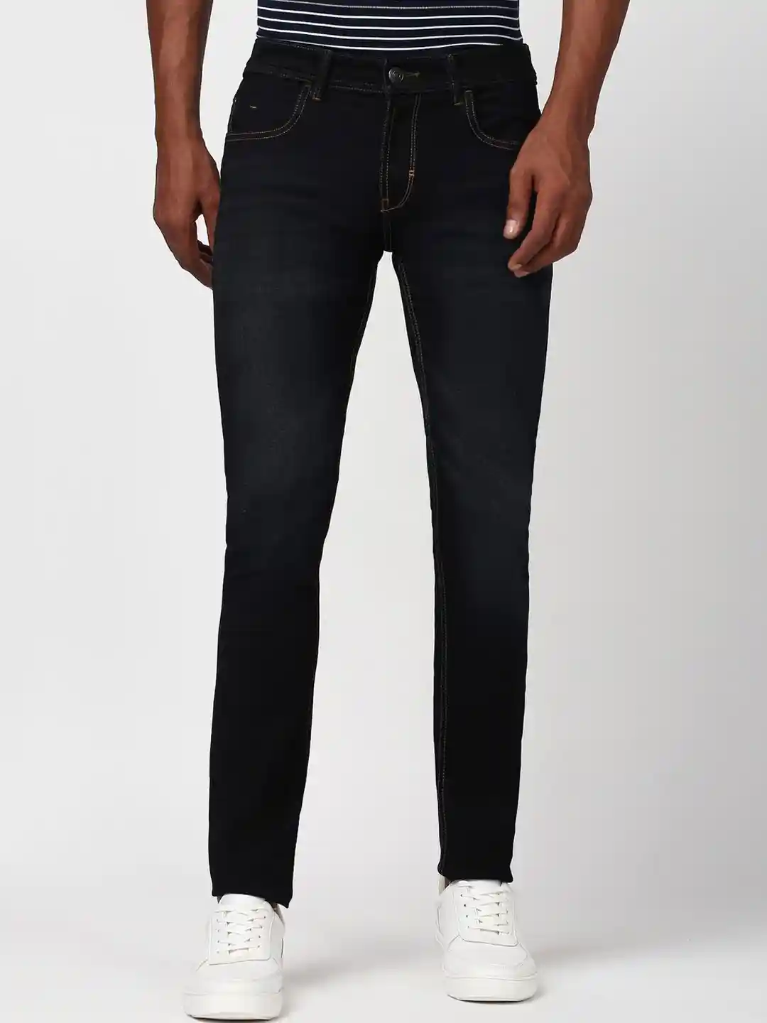 Cotton Jeans Peter England Jeans Regular Fit Peter England Casuals