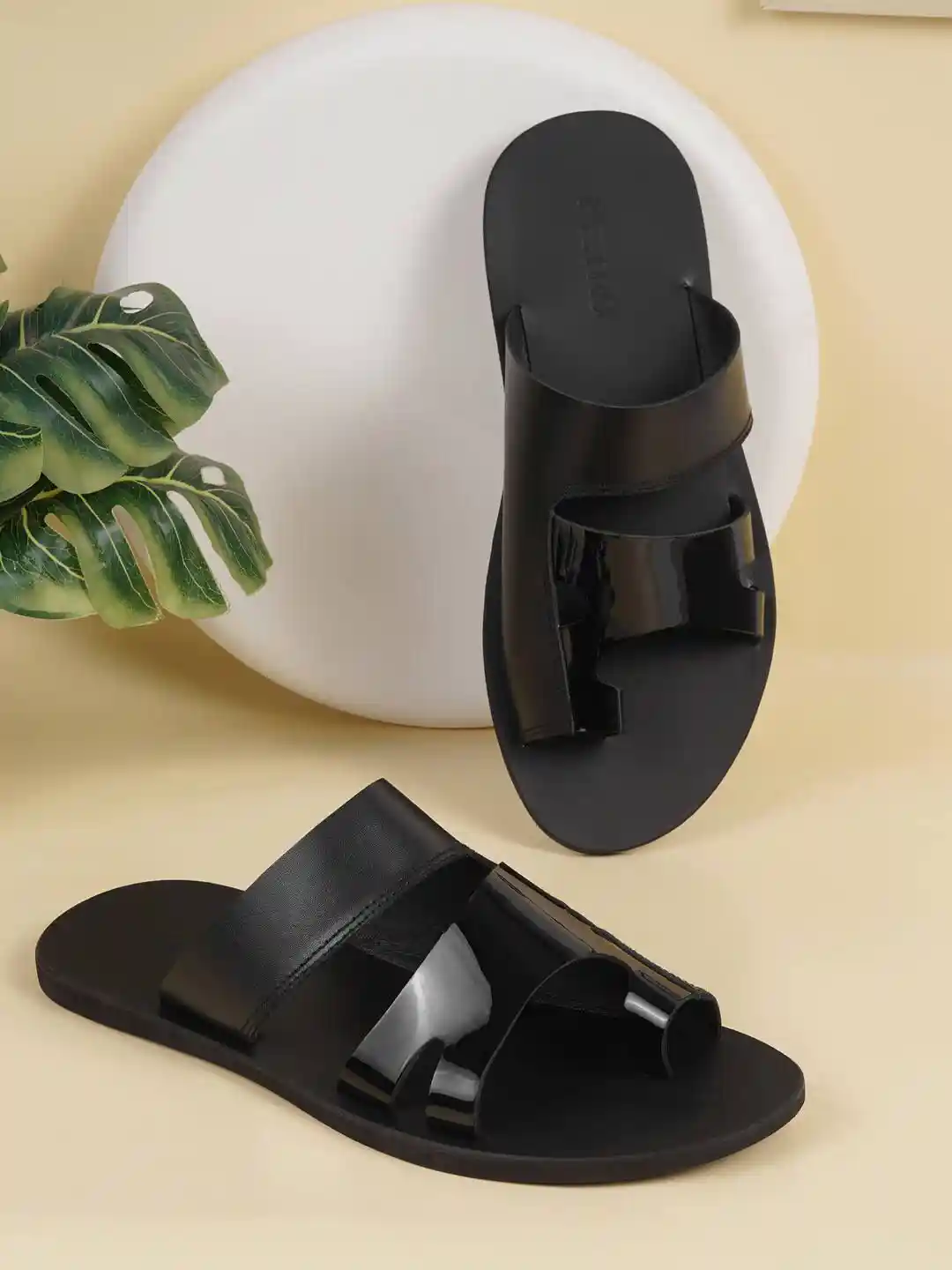 Black Leather Sandals Seeandwear Sandals Buy SeeandWear Men