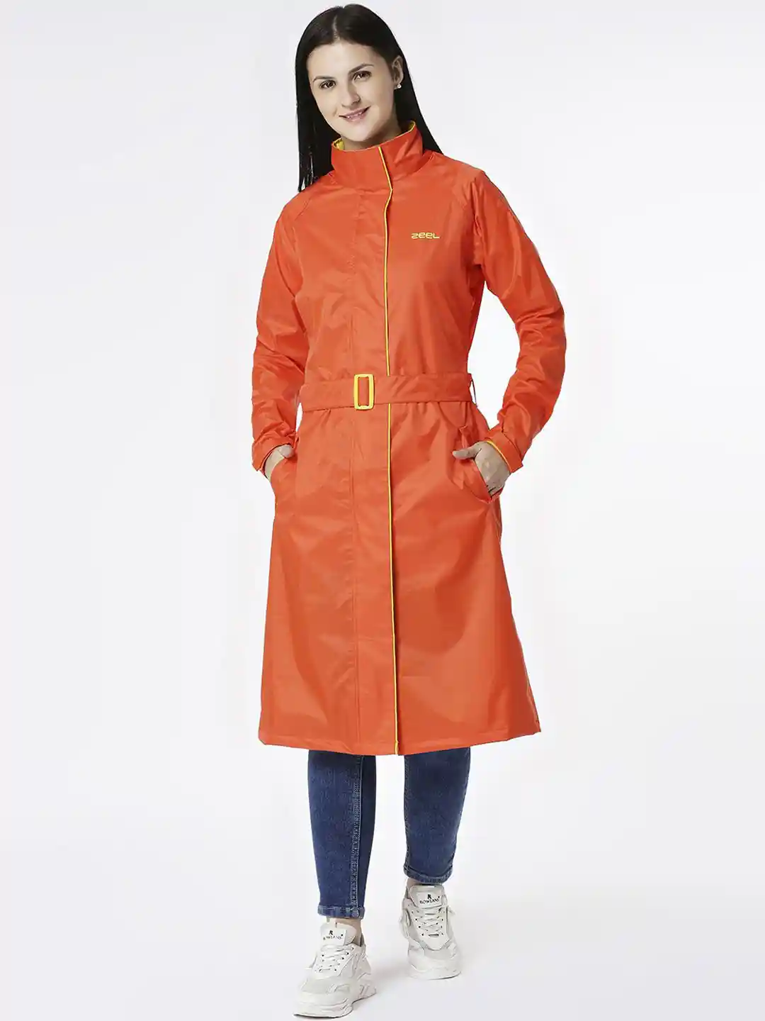Buy Zeel Long Sleeve Hooded Rain Jacket Rain Jacket for Women