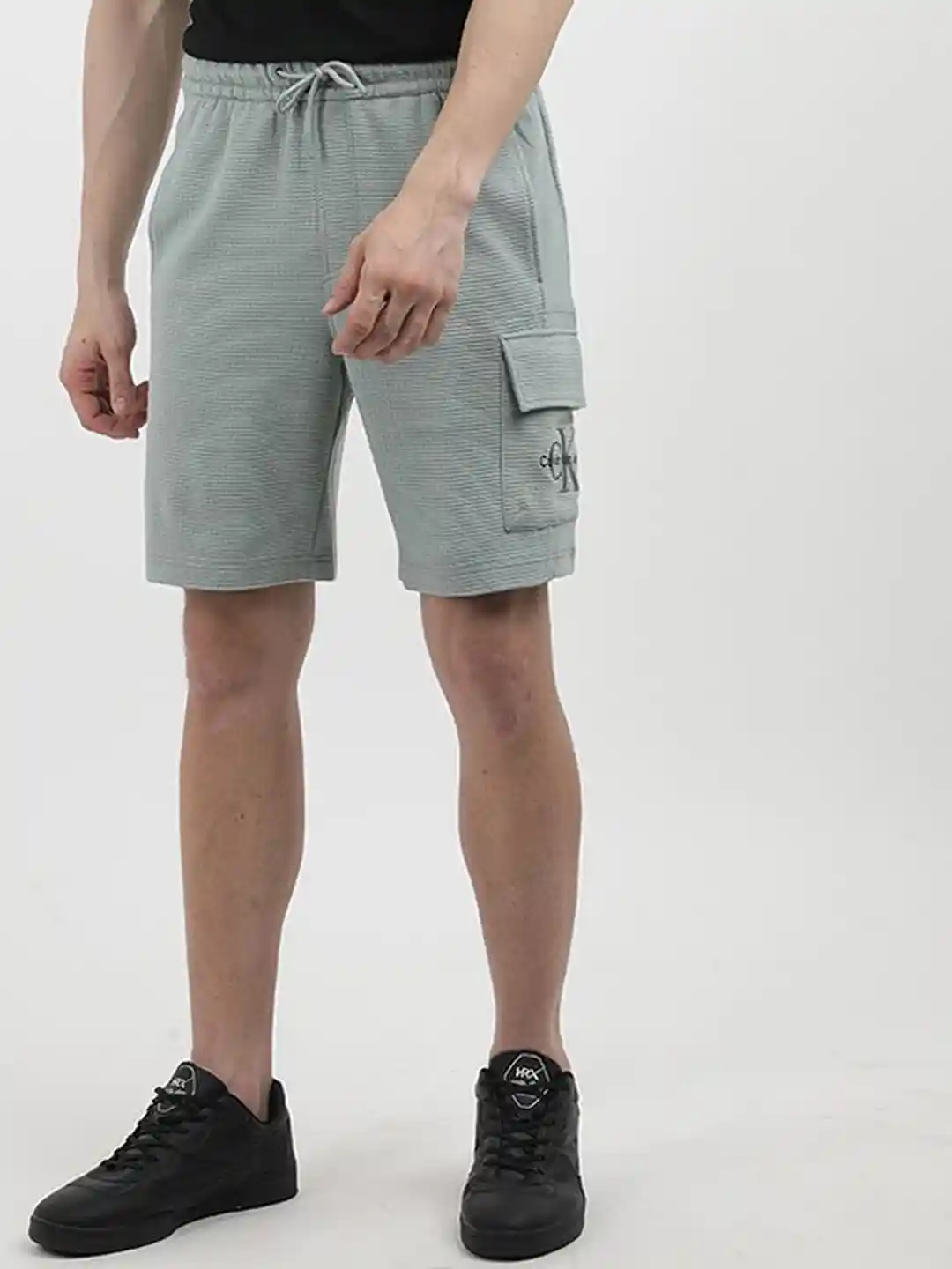 Calvin Klein Grey Shorts Mens Buy Calvin Klein Men Grey Side Tape