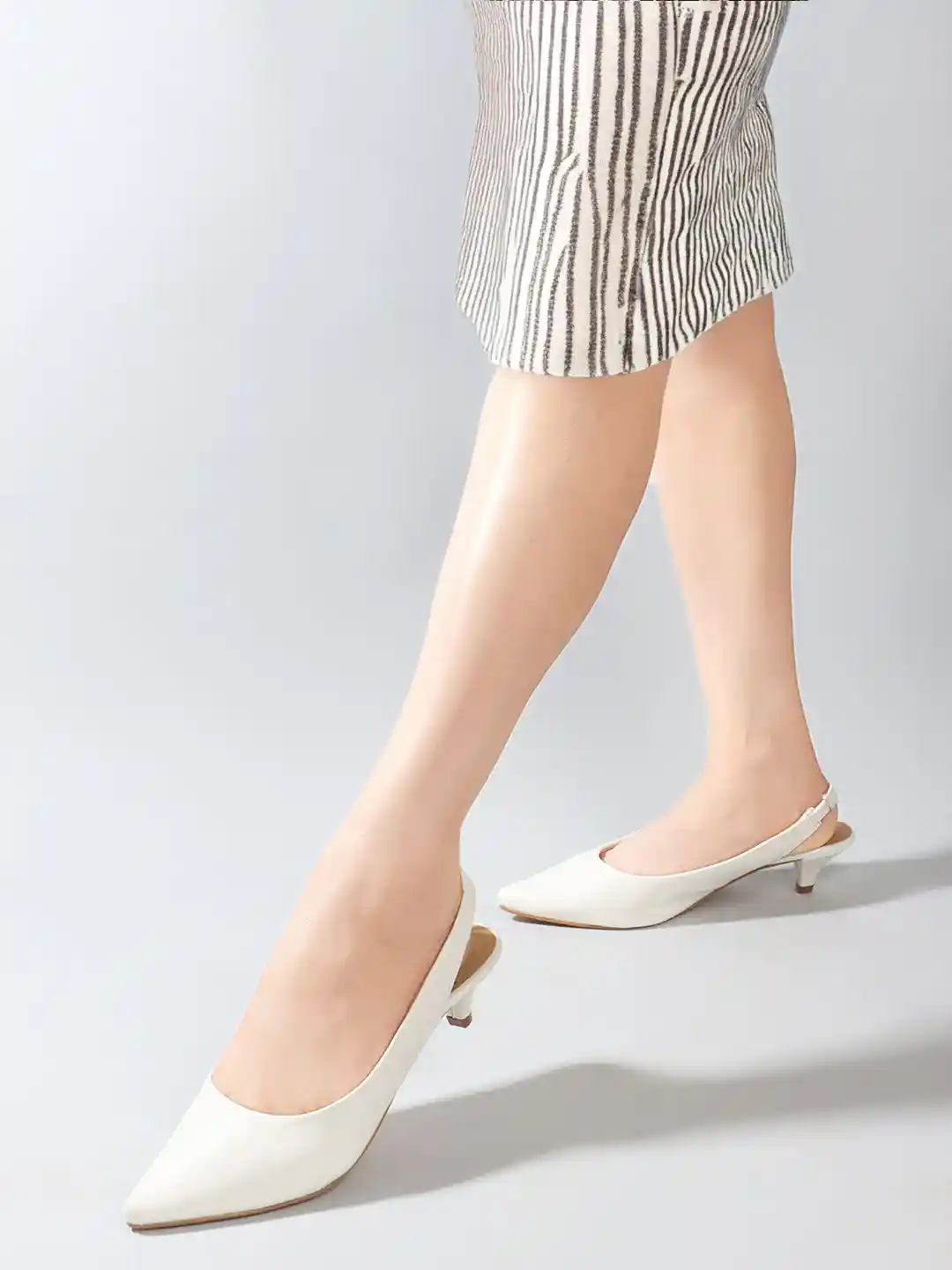 Buy Carlton London Pointed Toe Kitten Heeled Pumps Heels for