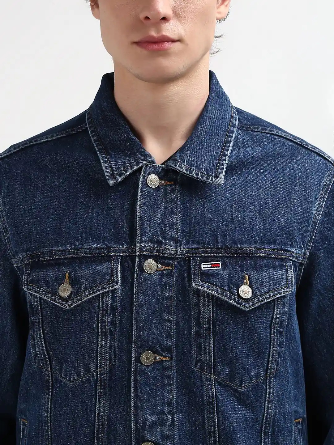 Buy Tommy Hilfiger Men Washed Denim Jacket Jackets for Men